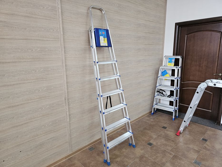 Качественная Стремянка на 8 ступеней До 200кг Алюминиевая Надёжная