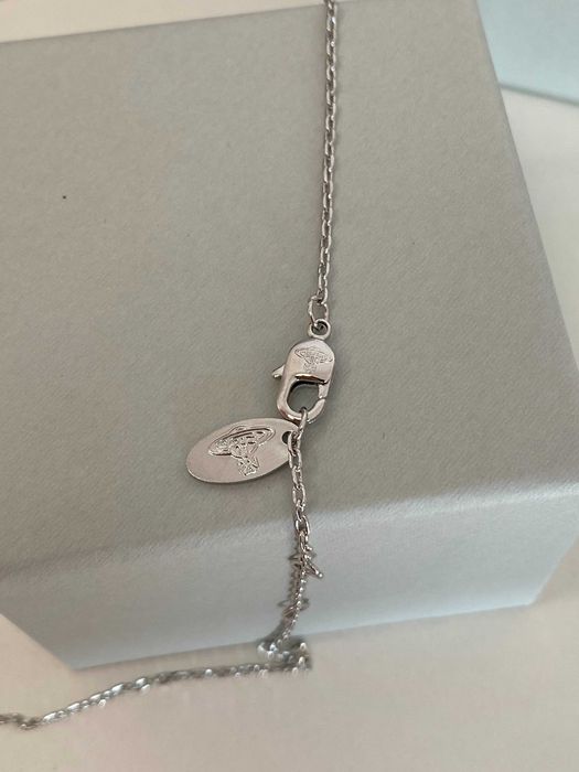 Кулон Vivienne Westwood Safety Pin 925, підвіска на ланцюжку, сріблястий кулон зі стразами