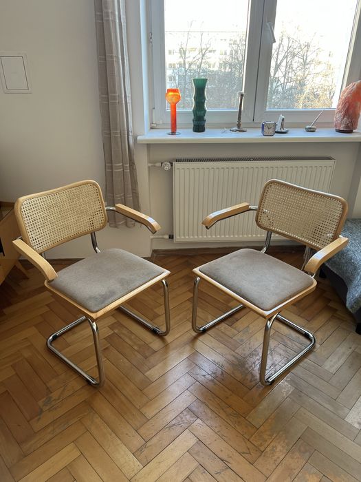 Włoskie krzesła cesca marcel breuer bauhaus mid century