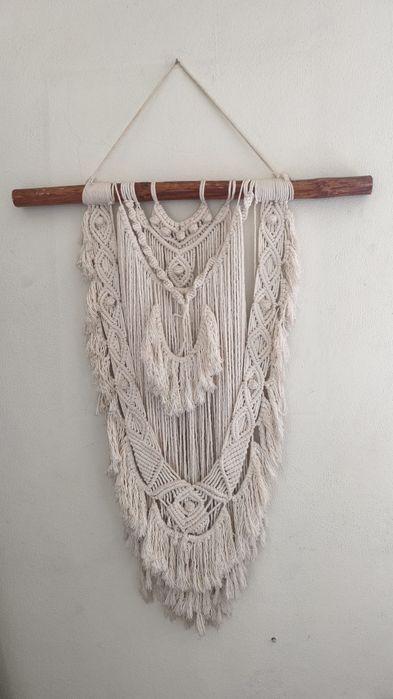 Peça decorativa macramé