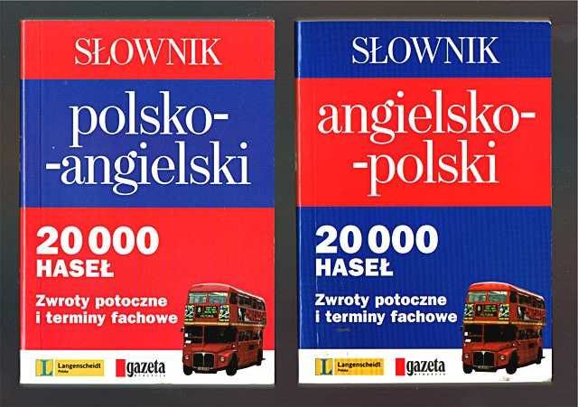 SŁOWNIK Angielsko-Polski / Polsko-Angielski wyd. Langenscheidt i G.W.