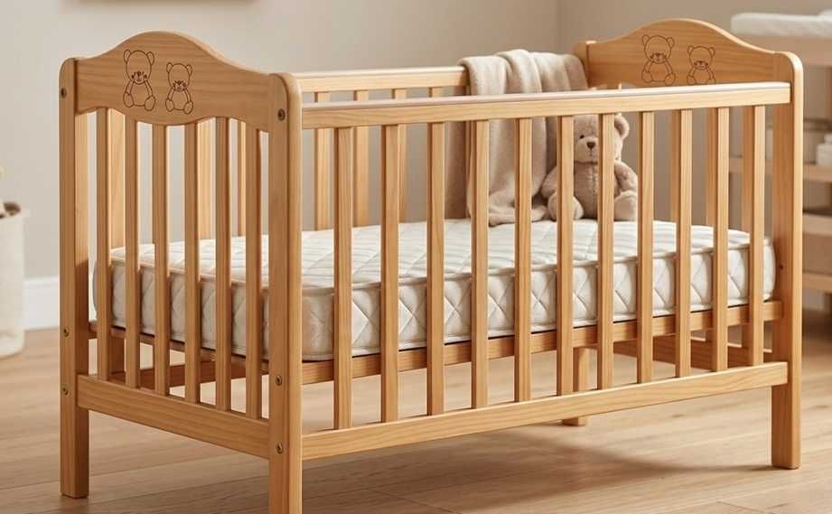 Berço de Bebé em Madeira + Colchão