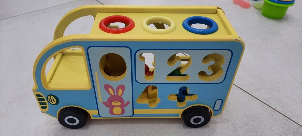 Drewniane autko sorter