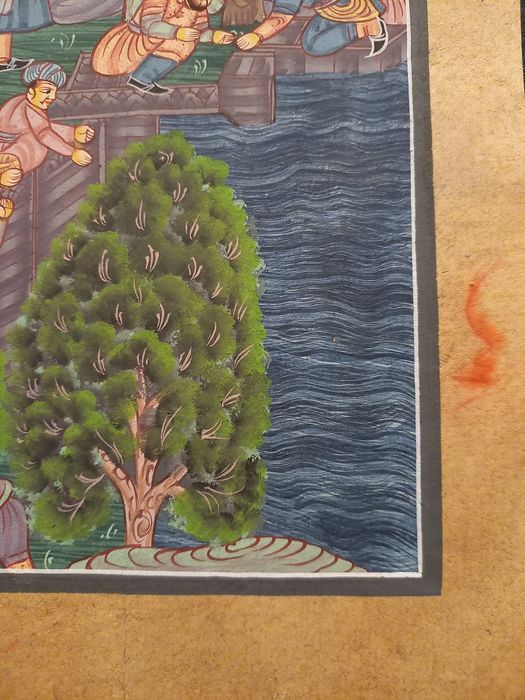 Hinduski ręcznie malowany obraz #3