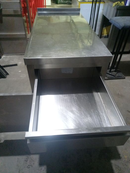 Bancada inox com gaveta