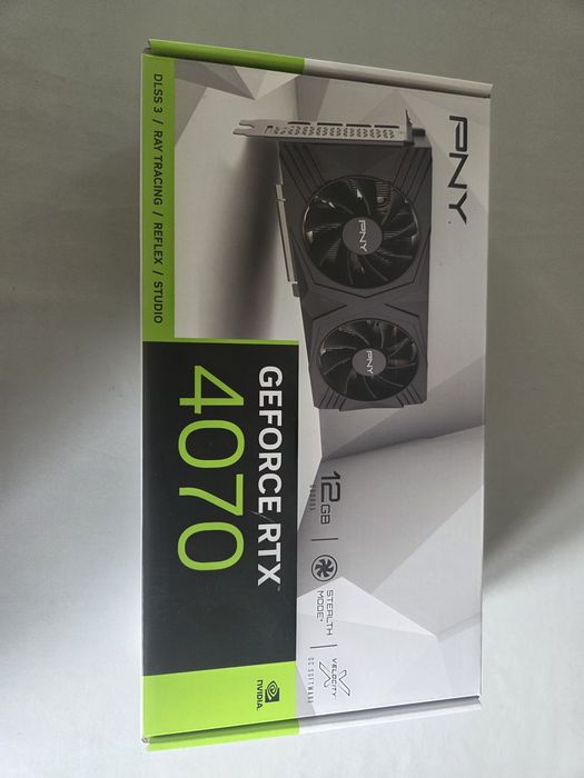 Sprzedam pudełko od karty graficznej PNY Geforce RTX 4070 12GB