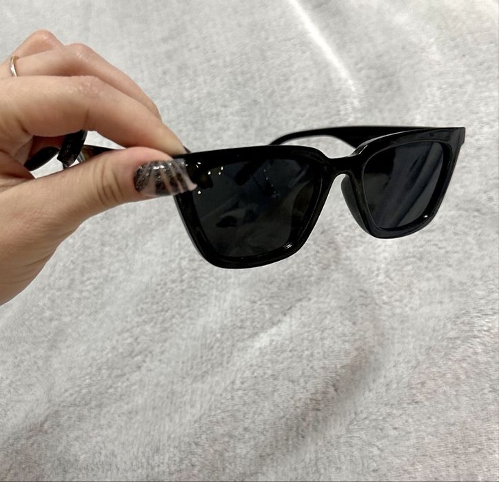 Czarne okulary przeciwsłoneczne Cat Eye | Retro Vintage | SHEIN