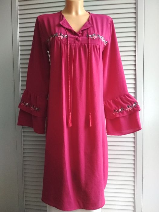 Sukienka retro vintage folkowa z haftem