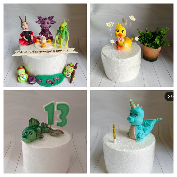 Фігурки з мастики декор на торт Пряники топери харчовий вафельний друк