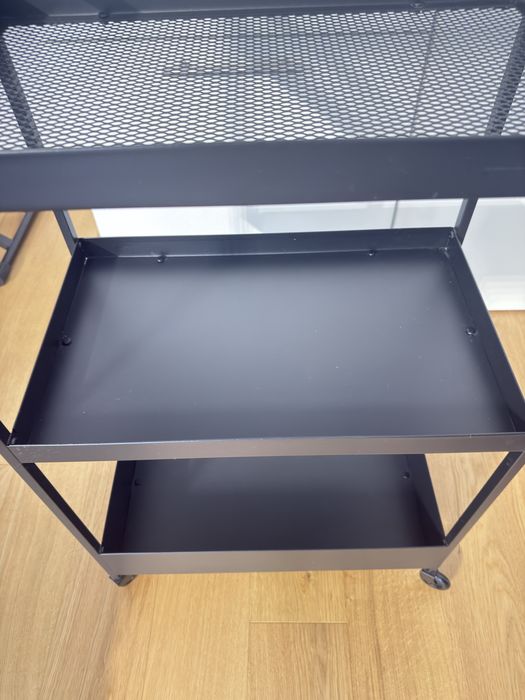 NISSAFORS wózek czarny 50,5x30x83cm Ikea
