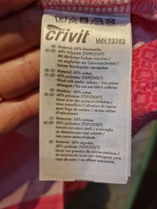 Różowa koszulka Crivit