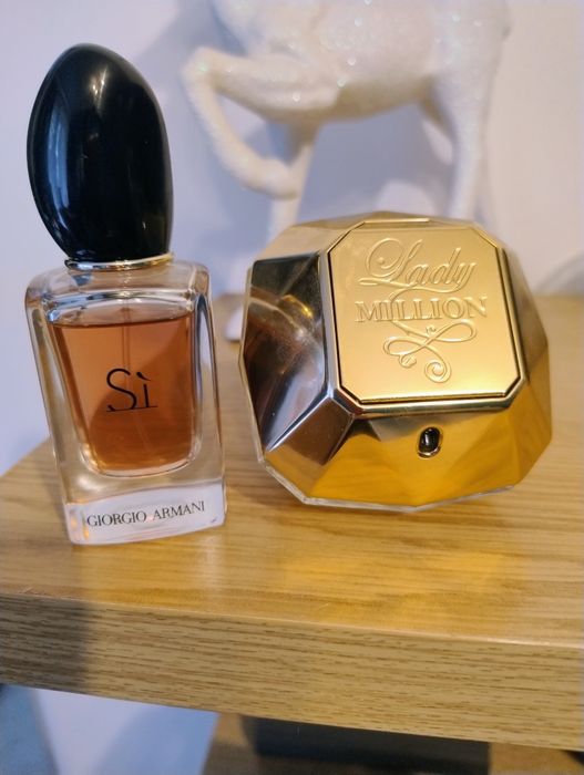 Zestaw perfum Si Armani i Lady Milion Paco Rabanne