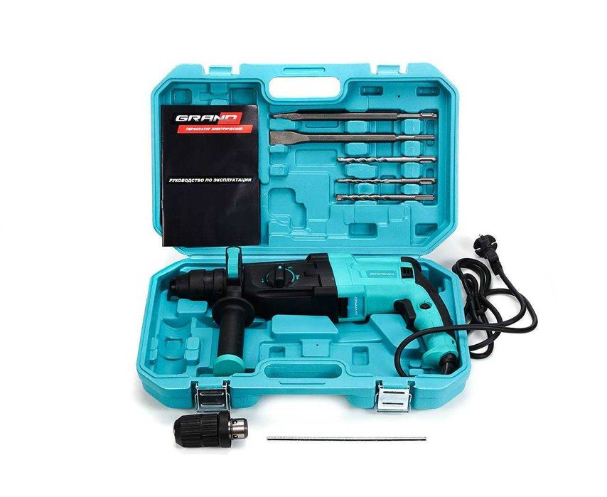 Перфоратор Grand ПЭ-1500 DFR (+запасной патрон) 12мес гарантии