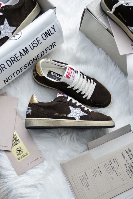 Кеди Golden Goose коричневі / Кросівки Golden Goose коричневі