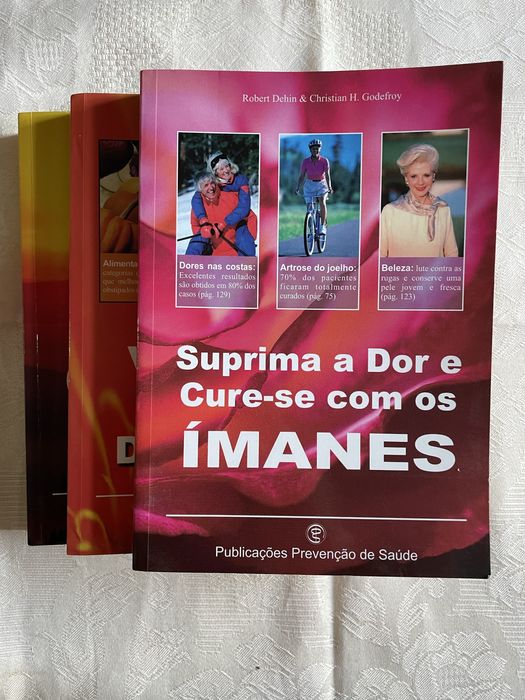 Conjunto de 3 livros da Publicações Prevenção de Saúde