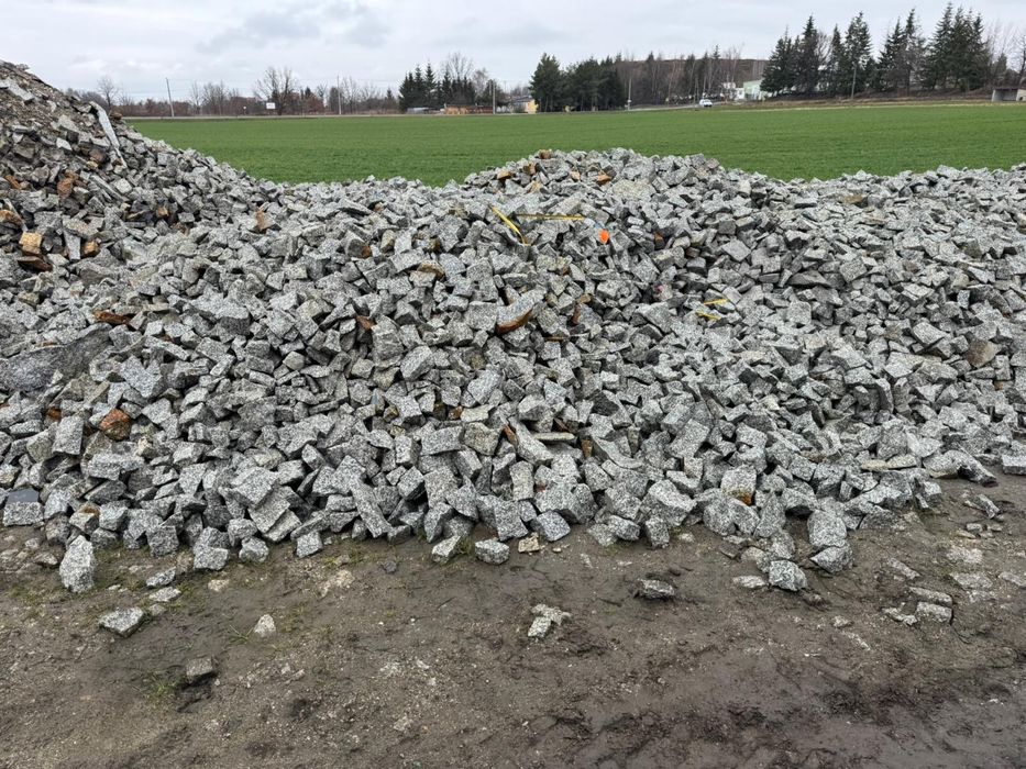 Granit gabion 50-150 mm glazy grys Boleslawiec dolnyslask