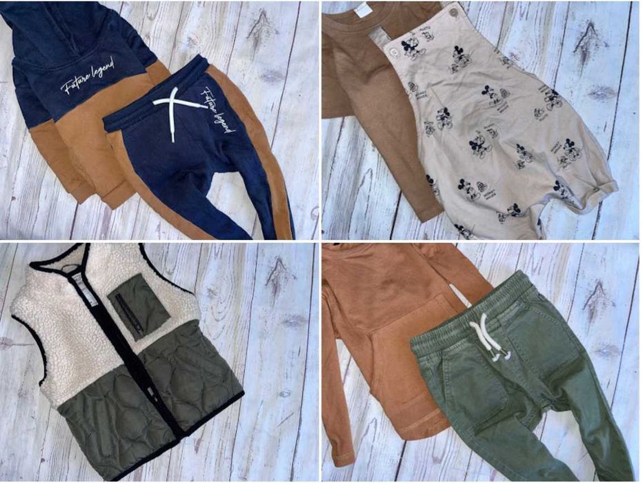 r.86-92 Mega paka 58szt zestaw ubranek dla Synka chłopca nike adidas