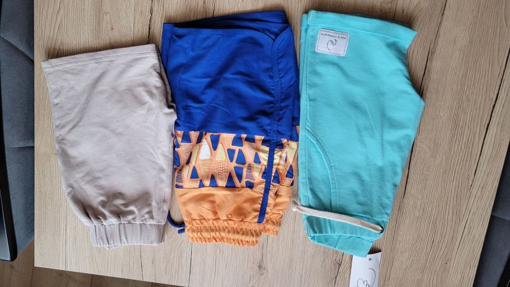 Spodenki 3pary nowe r 116/122 i 128