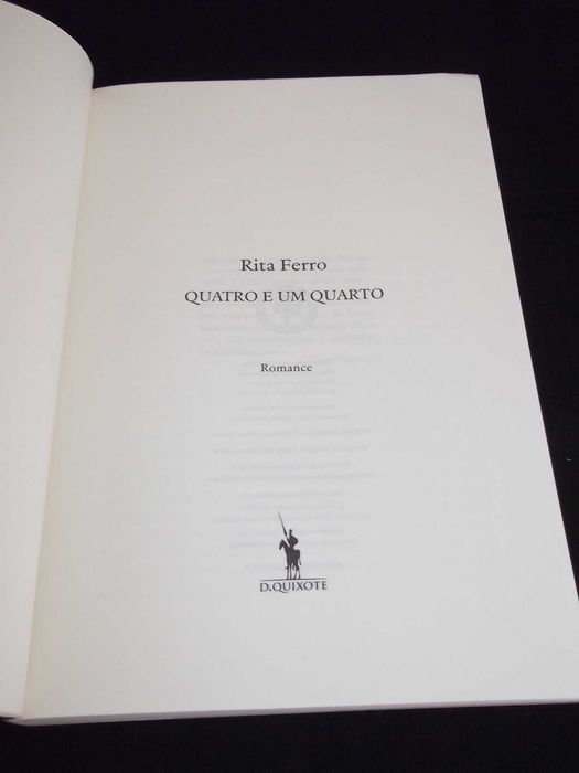 Livro 4 & 1 Quarto Rita Ferro Dom Quixote