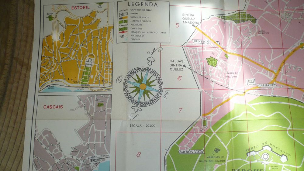 Planta e Roteiro de Lisboa - J. R. Silva (Anos 70/80)