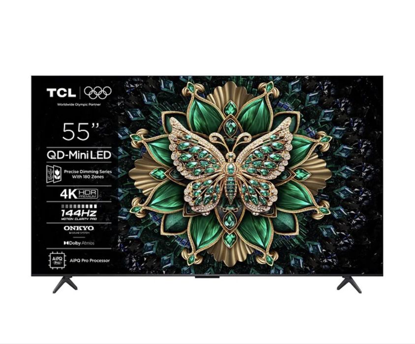 Телевізор 55’’ TCL 55Q6C, 4К, 144 gHz, Google TV