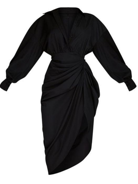 Чорна сукня міді