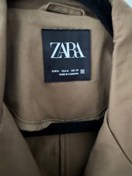 ZARA trencz roz M khaki