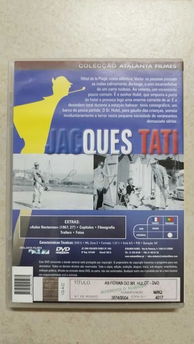 As férias do Sr. Hulot Jacques Tati DVD