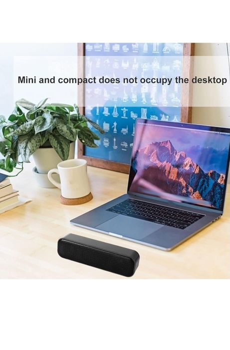 Firmowy Mini głośnik USB do laptopów/komputerów.  Idealny w podróży.