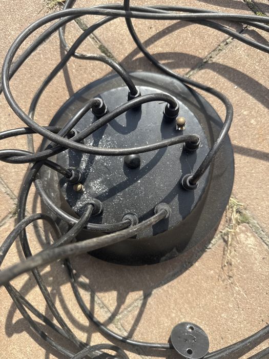 Lampa pająk na 10 żarówek