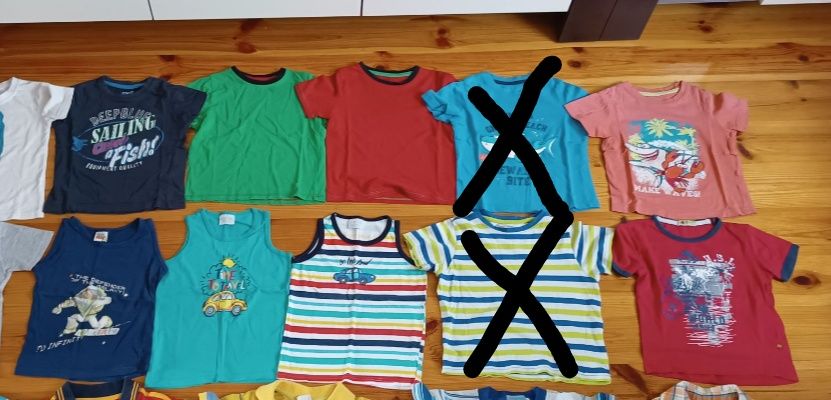 Koszulki, podkoszulki 10szt