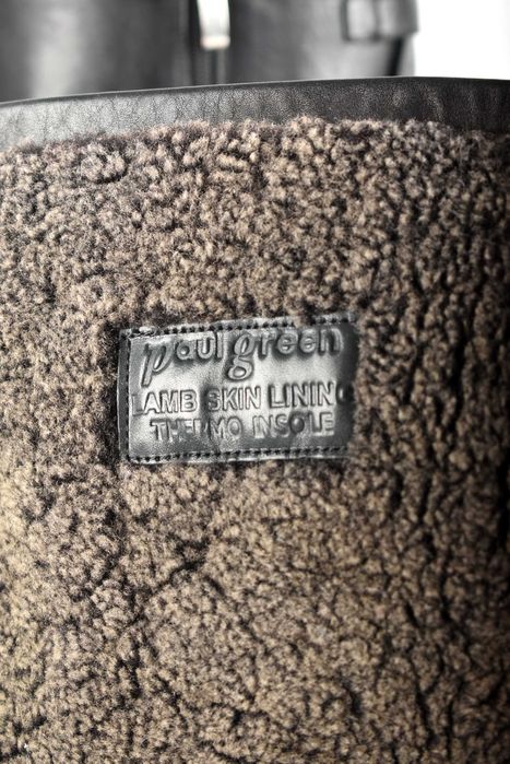 Paul green зимові жіночі шкіряні чоботи сапоги на хутрі високі розмір