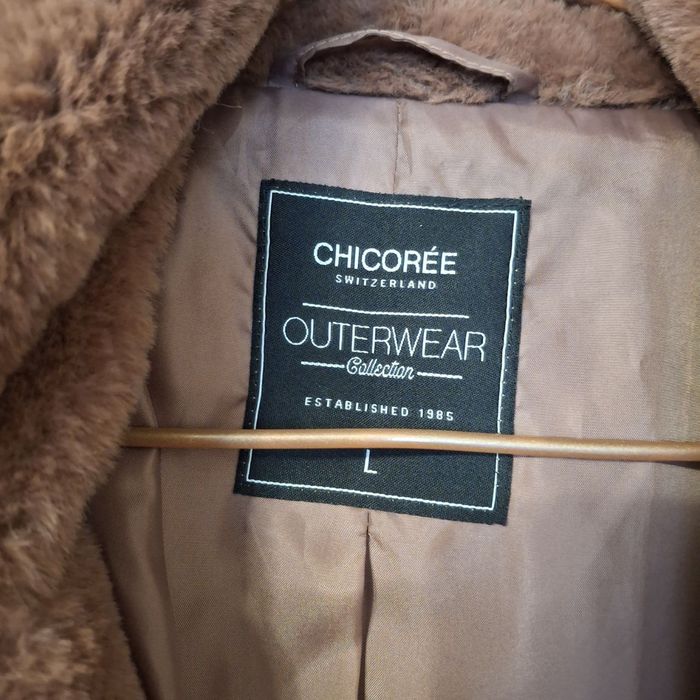 Коричнева штучна хутряна шубка