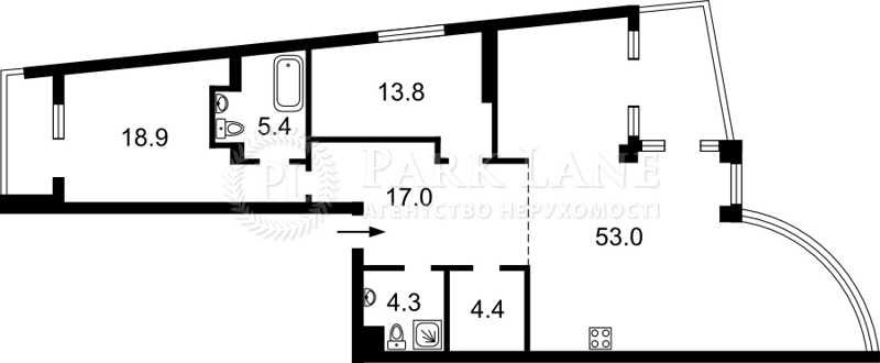 3-rooms apartment apartment by the address st. Bandery Stepana (area 120 m²) - Atlanta.ua - photo 2