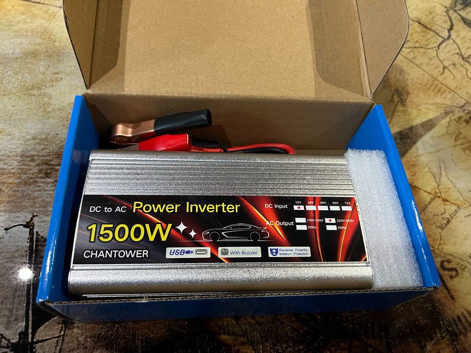 Инвертор 12 220V 1500W преобразователь напряжения