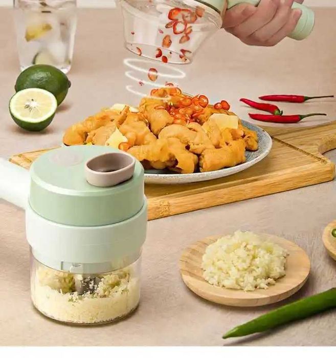 4in1 Conjunto de Cortador Legumes Elétrico