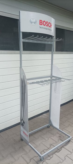 Stojak wieszak ekspozycja bosch kółka