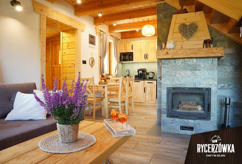 Chaty Rycerzówka - domek w górach. Soblówka. Beskid Żywiecki