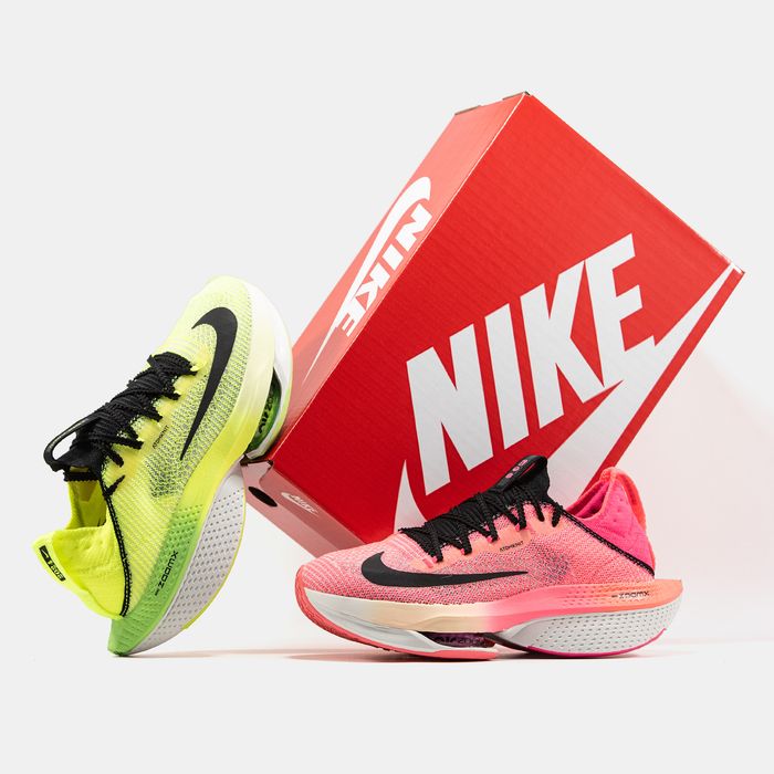 Кросівки Кроссовки Nike Air Zoom Alphafly 2 Pink Green Розовый Салатовый Рожевий Салатовий Кросовки демісезон