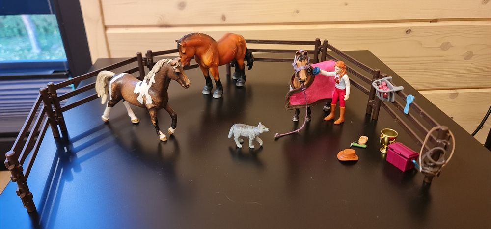 Schleich, konie, zestaw, akcesoria nr 1