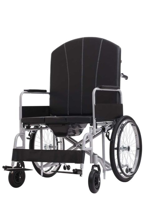 Інвалідна коляска з туалетом особливо широка посилена MED1-KY607-70