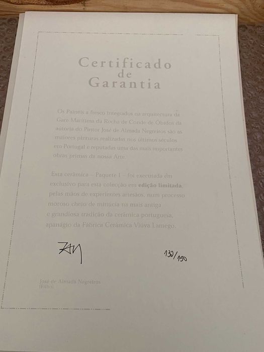 Almada Negreiros, azulejo serigrafado