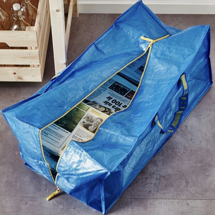 1zł Wysyłka Torba Gigant 76l na zamek bardzo mocna i pakowna IKEA Nowa