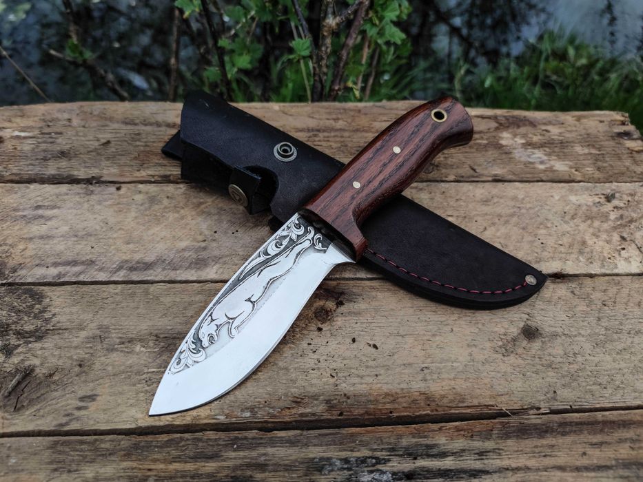 Ніж мисливський ручної роботи Х12мф 61hrc \нож охотничий ручной работы