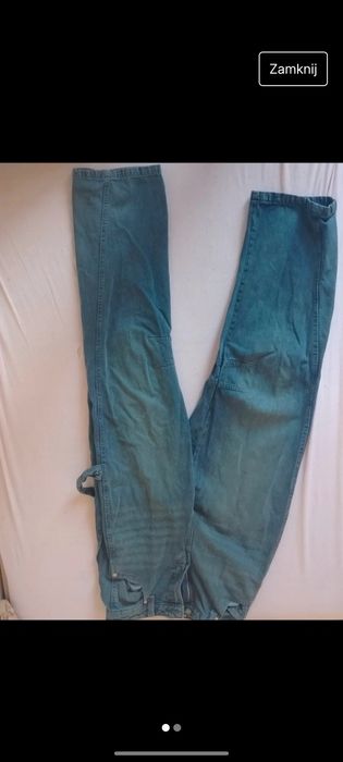 Spodnie bershka wide leg baggy opium street style basic