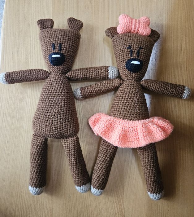 Miś Jasia Fasoli przytulanka na szydełku