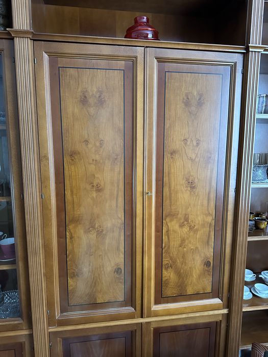 Komplet Mebli Gabinetowych | Lite Drewno & Skóra Naturalna