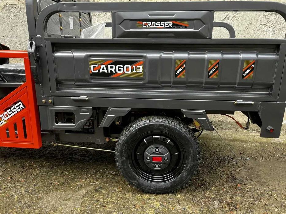 Вантажний електроскутер муравей Crosser Cargo 16/118 1200W-1500w  Сірий