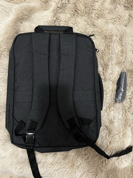 Plecak–torba 2w1 z pokrowcem przeciwdeszczowym, laptop