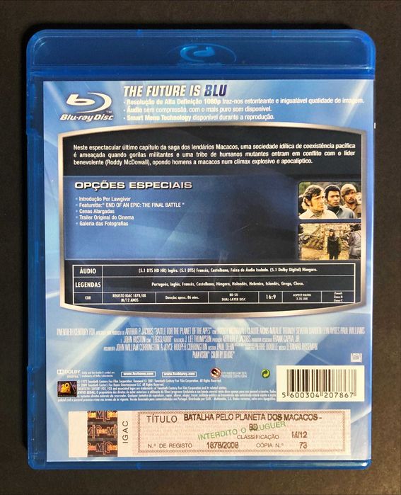 FILME BLU-RAY [desde 12€] Planeta dos Macacos Saga Planet of the Apes